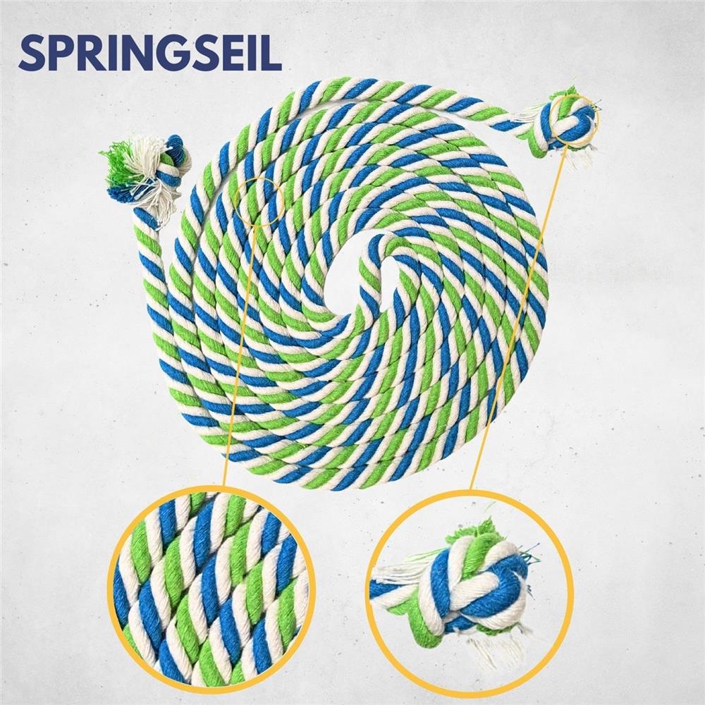 Best Sporting Springseil Multicolor 280 cm Baumwolle Jute ohne Griffe