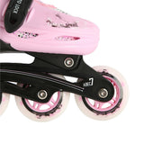 NILS EXTREME NH18331 4in1 Inliner Schlittschuhe Rollschuhe Gr. 35-38, Rosa, verstellbar