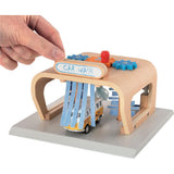 goki Waschanlage PowerClean – Holzspielzeug, für Kinder ab 3 Jahren