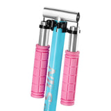 NILS EXTREME HM1302 City Scooter Blau-Rosa, Freizeitroller, ABEC-7, bis 100 kg