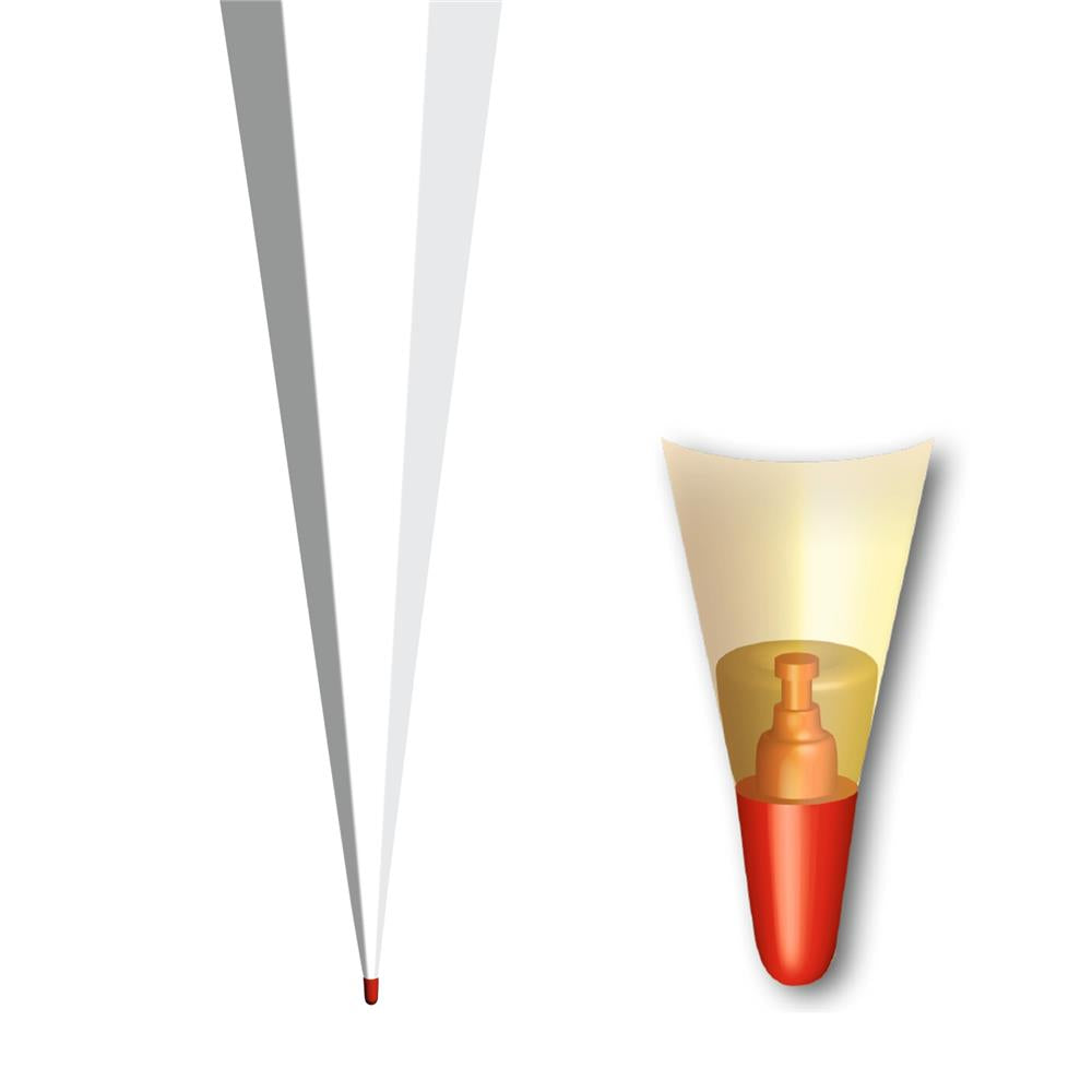 Roth Schultüte-Rohling/Basteltüte, weiß, 85cm, eckig, Rot(h)-Spitze, ohne Verschluss