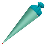 Roth Schultüte-Rohling/Basteltüte, mint, 70cm, rund, Rot(h)-Spitze, mit Filzverschluss (blau)