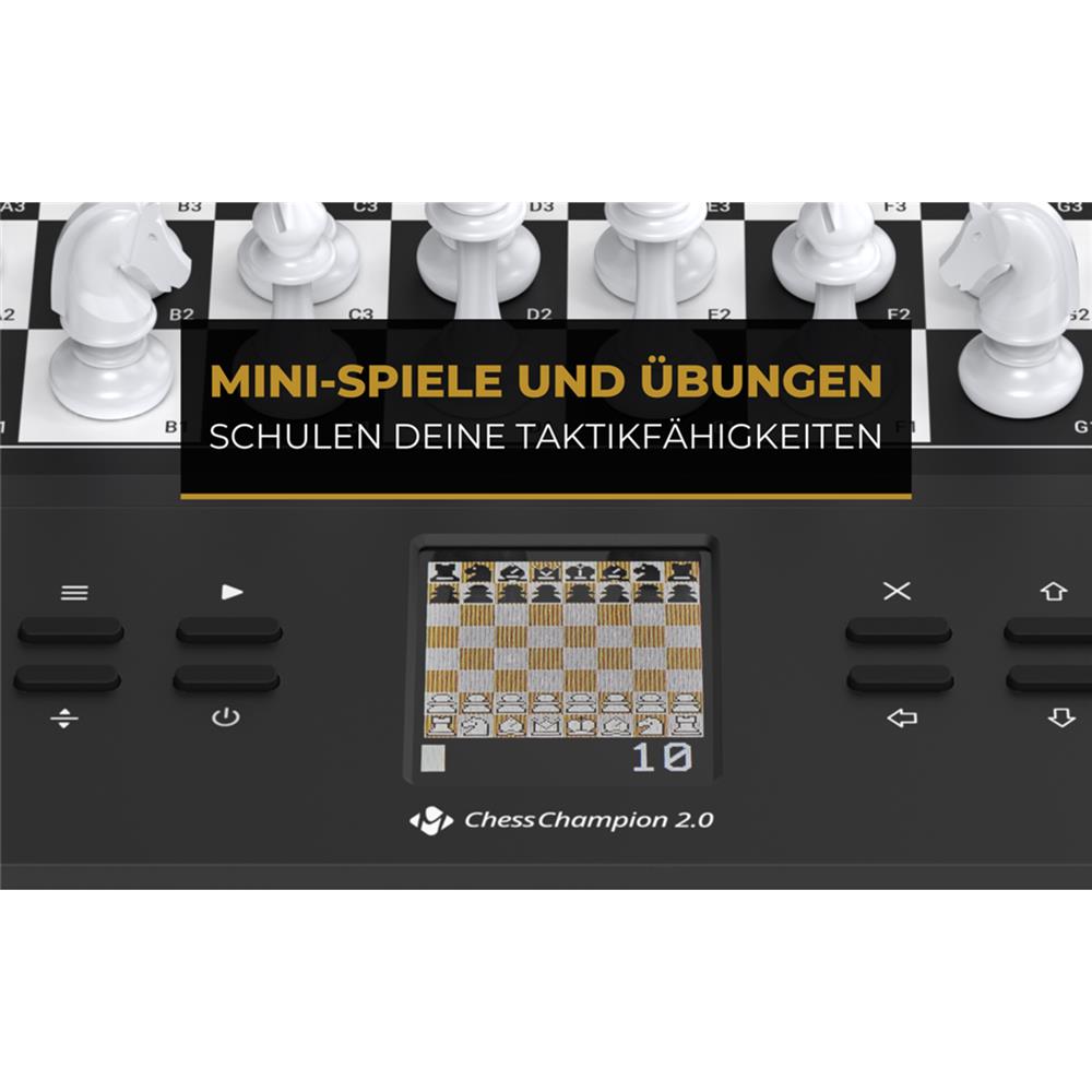 MILLENNIUM M808 ChessChampion 2.0 – Kompakter Schachcomputer mit KI & Farbdisplay