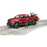 Bruder 02502 - RAM 2500 Power Wagon mit Scrambler Ducati Desert Sled u. Fahrer