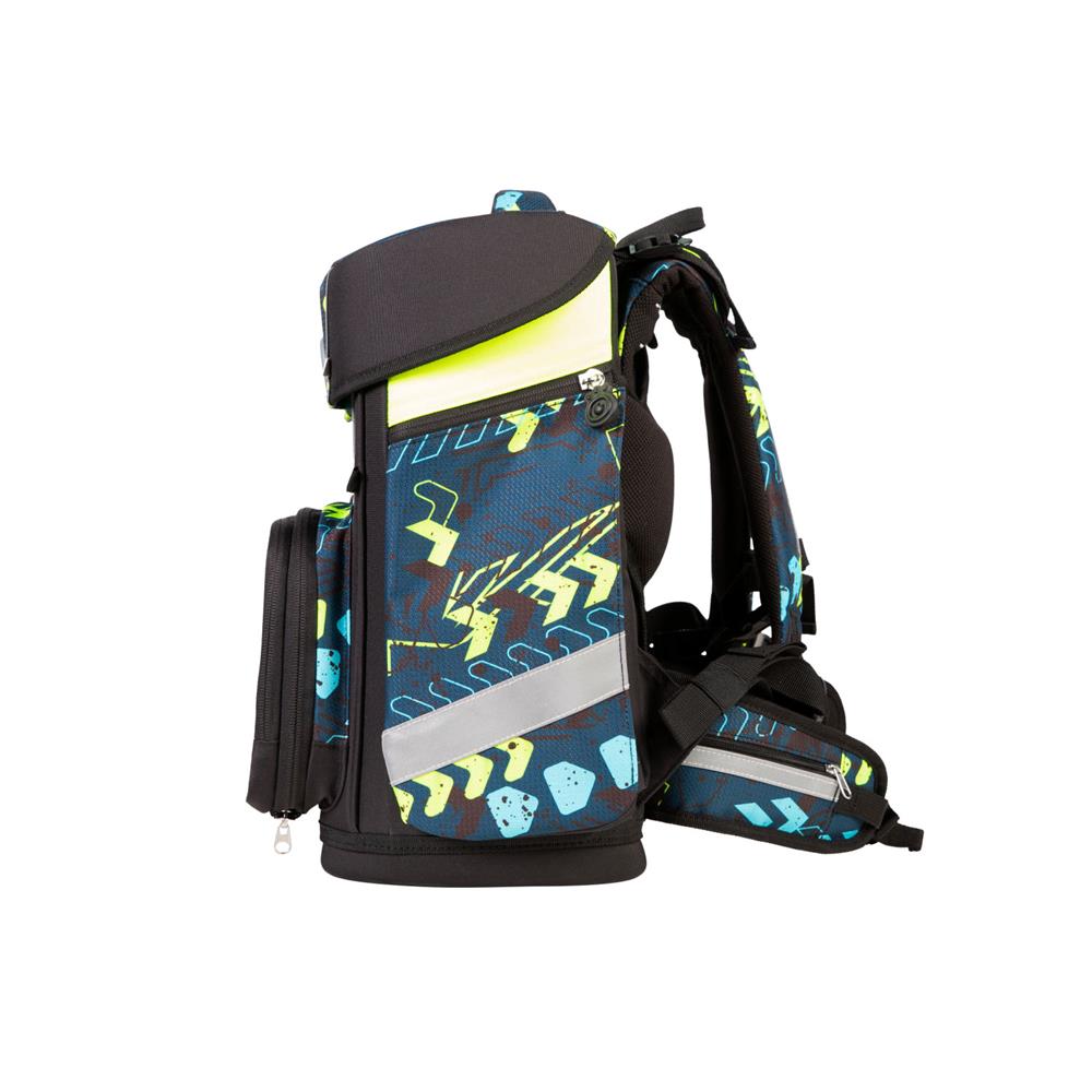 School-Mood Schulranzen Set Champion Maxx Pro Elias (Rennwagen) 7-teilig mitwachsend