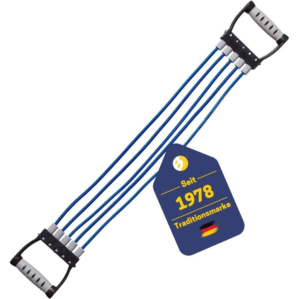 Best Sporting Expander Fitness 20 kg Widerstandsbänder 5 Zugseile blau