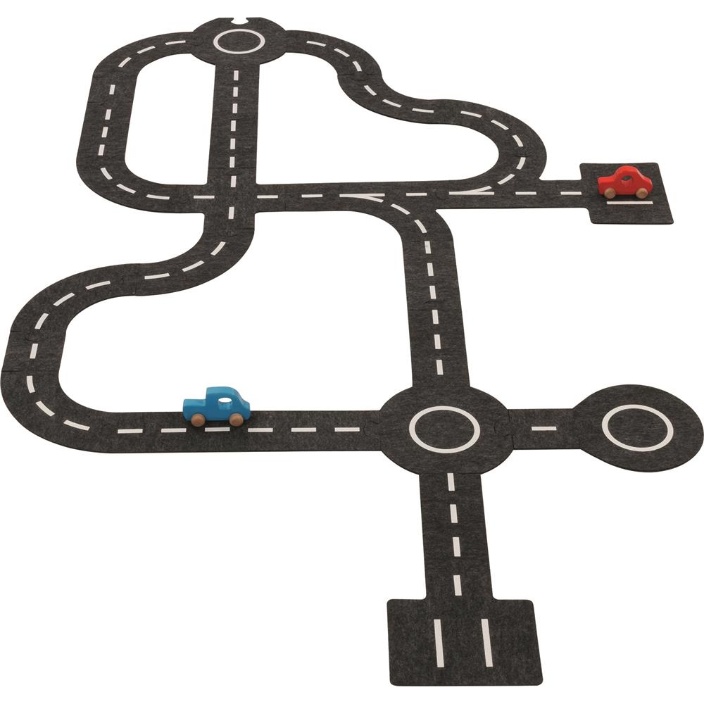 goki Spielstraße mit 2 Fahrzeugen