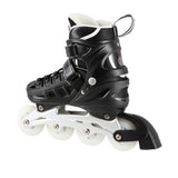 NILS EXTREME NH10905 4in1 LED Inliner Schlittschuhe Rollschuhe Gr. 39-42, Schwarz, verstellbar