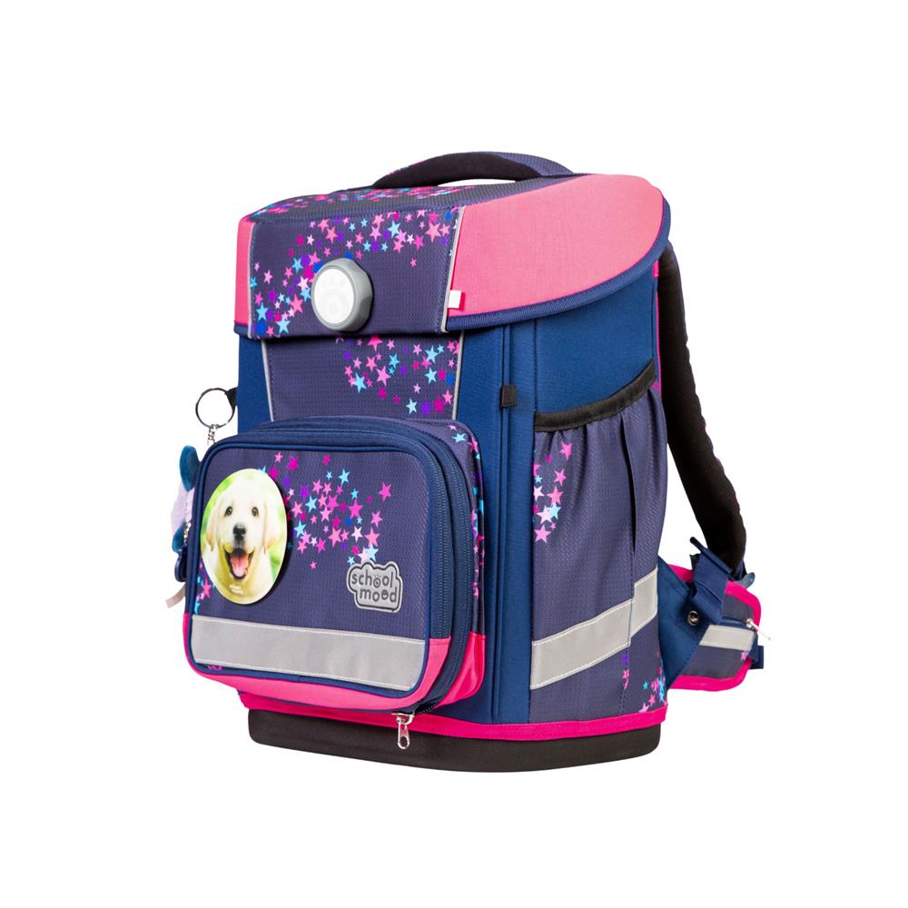 School-Mood Schulranzen Set Champion Pro Leni (Hund) 7-teilig für Schulanfänger