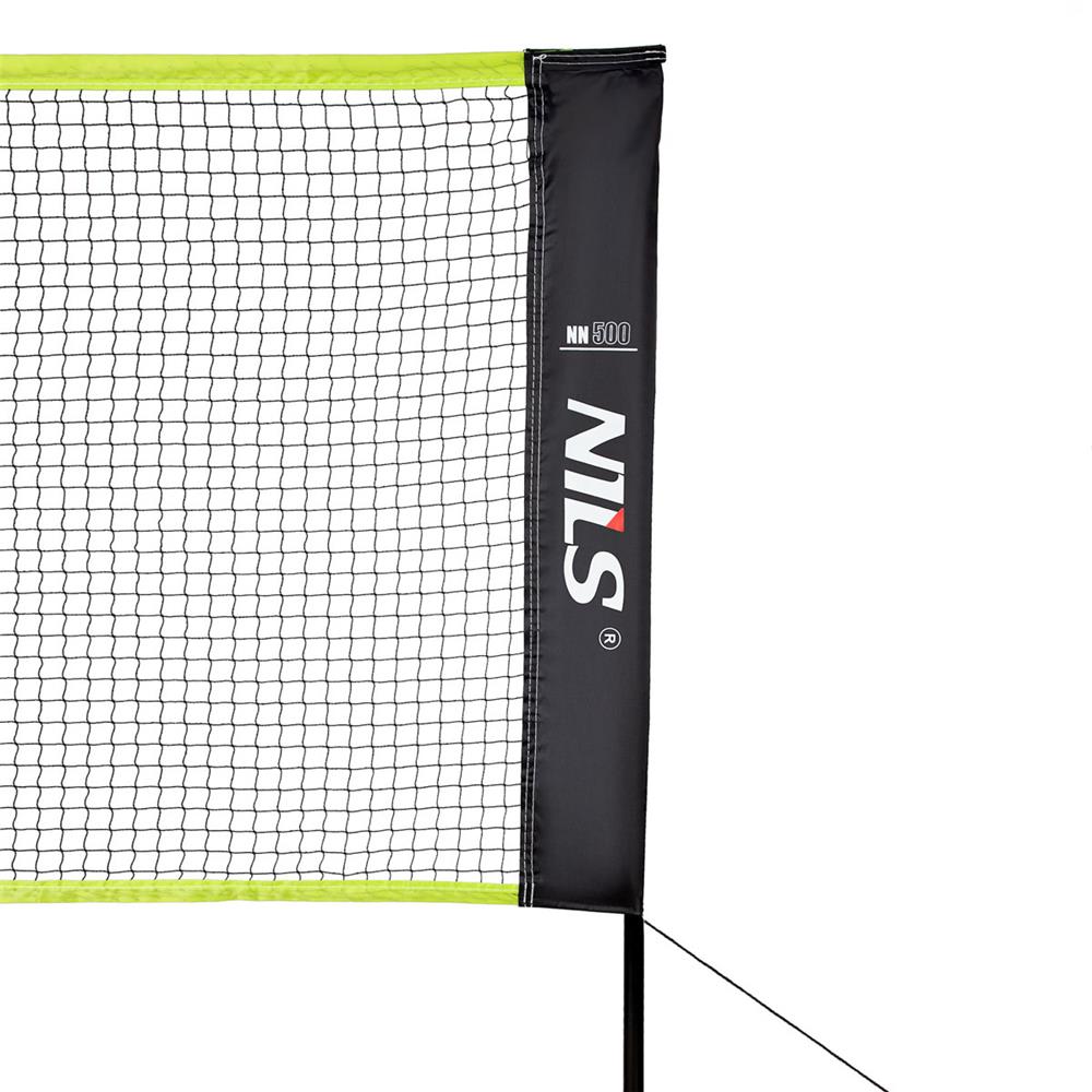 NILS Badmintonnetz 5 m, Freizeitnetz Outdoor Garten Sporthalle freistehend