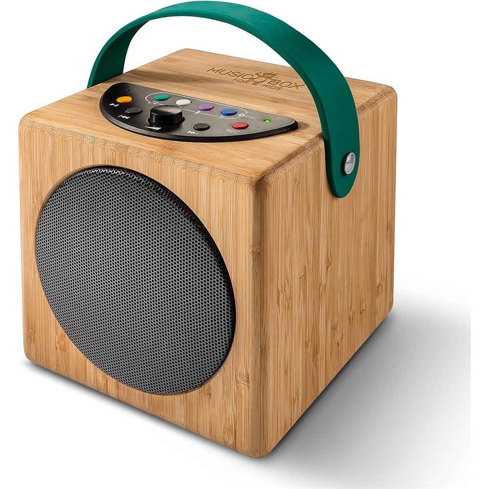 KidzAudio Music Box for Kids – Kinderlautsprecher mit USB, Bluetooth, Aufnahme & Sleep