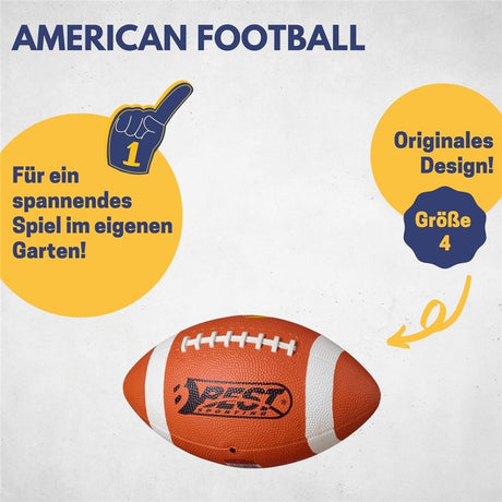 Best Sporting American Football Gr.4 Kunstleder orange/weiß Kinder Jugend