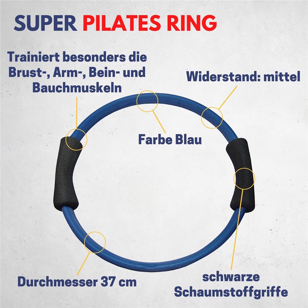 Best Sporting Pilates Power Ring 37 cm Fitnessring blau Training