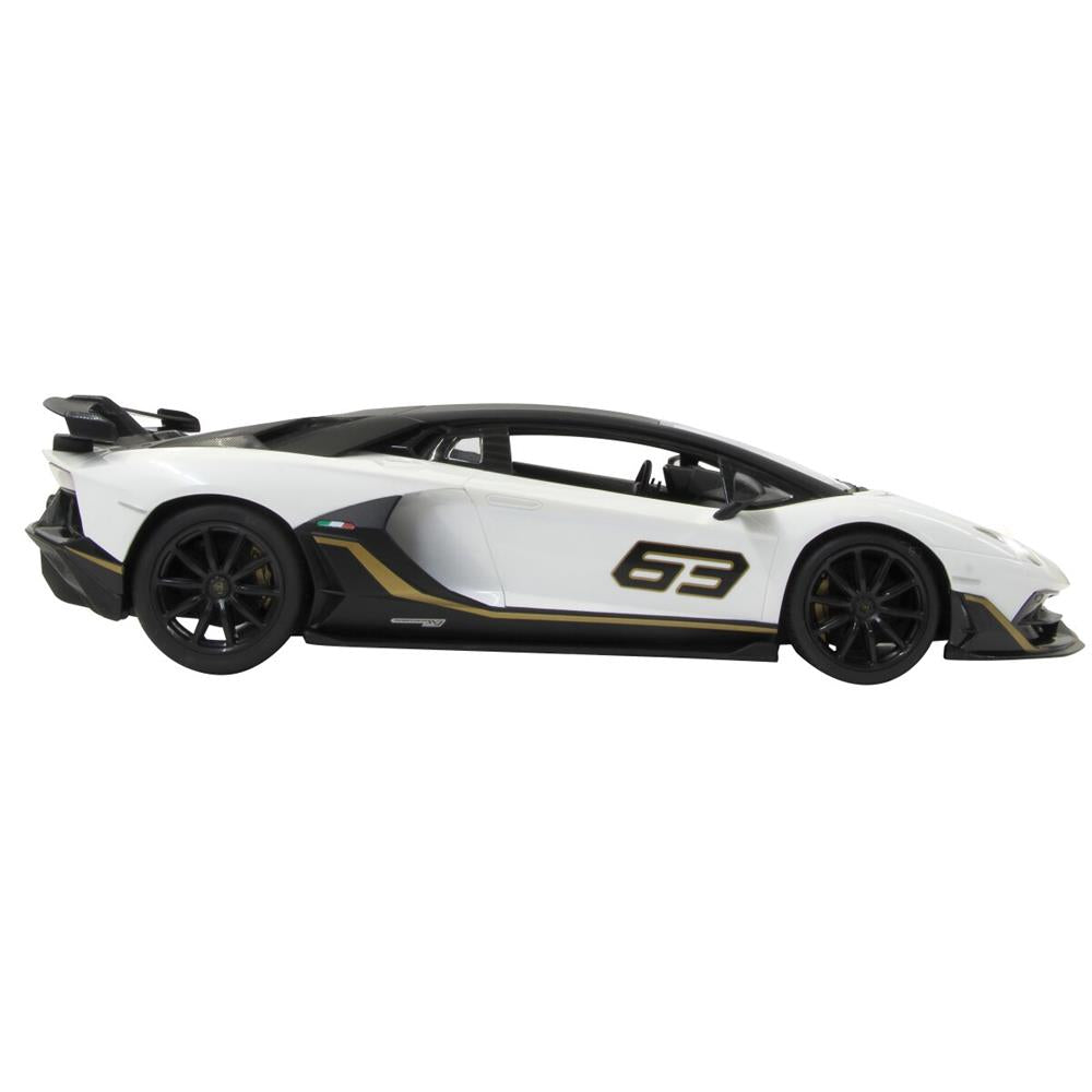 Jamara Lamborghini Aventador SVJ Performance 1:14 weiß 2,4GHz Ferngesteuertes Auto mit LED Fahrlicht