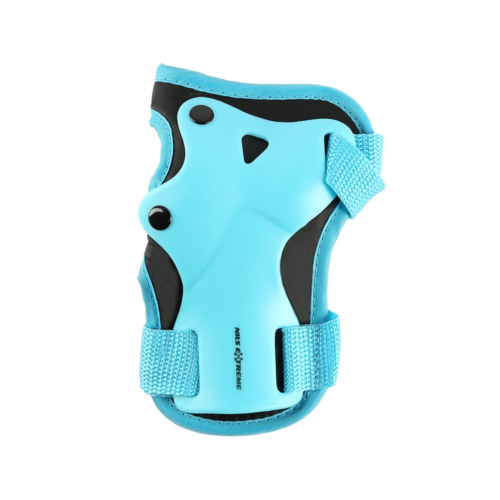 NILS EXTREME H704 Schoner-Set, Blau, Größe L - Protektoren Handgelenk Ellenbogen Knie