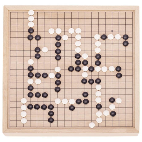 goki Go Brettspiel mit Ausziehfächern, aus Holz, für 2 Spieler