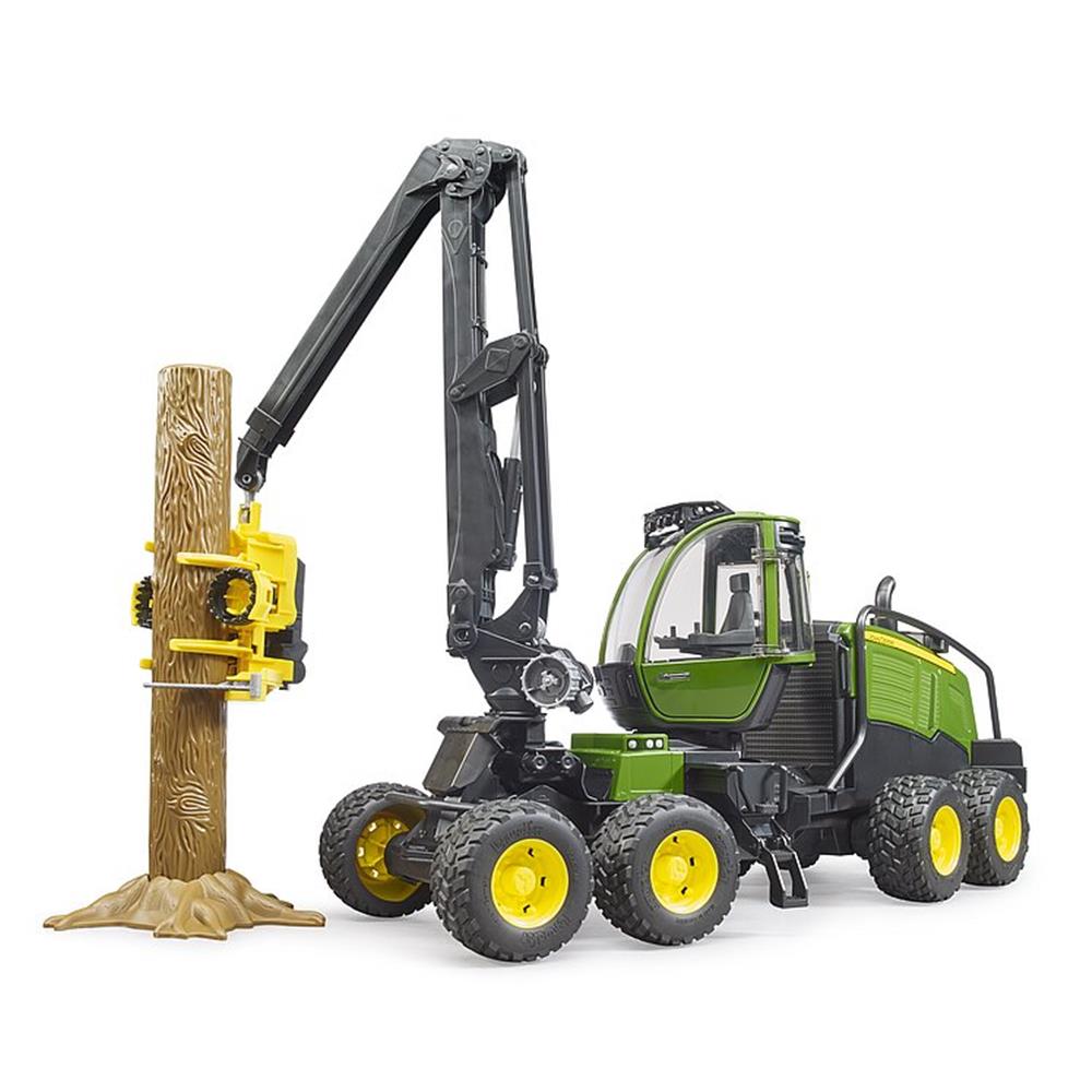 Bruder 02135 - John Deere 1270G Harvester mit 1 Baumstamm
