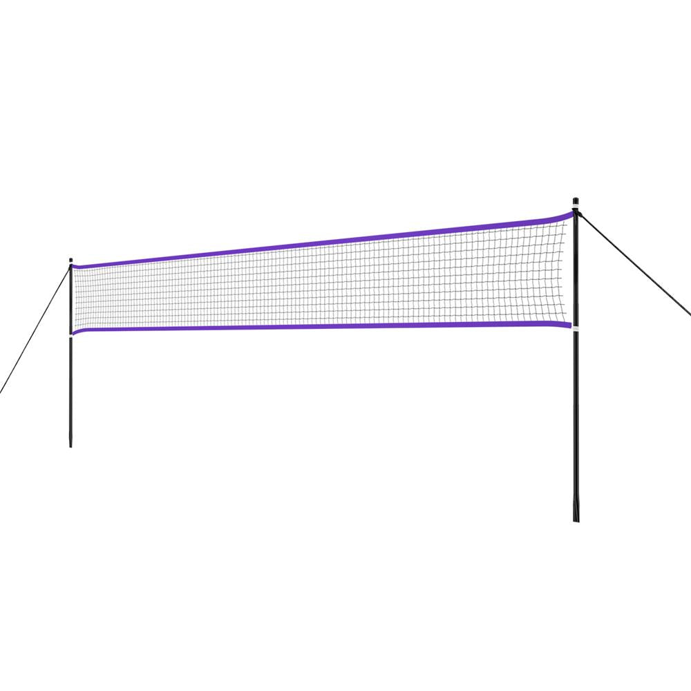 NILS Badmintonnetz 6,2 m mit Metallstangen, Freizeitnetz Outdoor Garten Camping