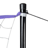 NILS Badmintonnetz 6,2 m mit Metallstangen, Freizeitnetz Outdoor Garten Camping