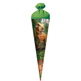 Roth Schultüte Dinosaurier T-Rex, 70cm, rund, Rot(h)-Spitze, Filzverschluss, mit Sound