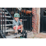 Scoot & Ride Kinderhelm Größe S-M (51-55 cm) forest - Schutzhelm mit LED-Licht