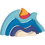 goki Puzzle Mein Schifflein auf dem Meer – Holzspielzeug, für Kinder ab 2 Jahren
