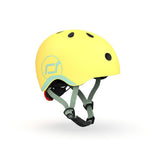 Scoot & Ride Kinderhelm Größe XXS-S (45-51 cm) lemon - Schutzhelm mit LED-Licht
