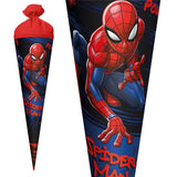 Roth Schultüte Marvel Spiderman, 70cm, rund, Rot(h)-Spitze, Filzverschluss