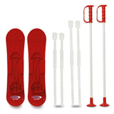 Jamara Snow Play Funny Carve 1st Step, 42cm, rot - Kinder-Ski mit Skistöcke