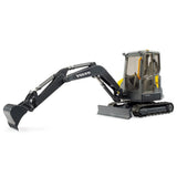 Bruder 02465 - Volvo Kompaktbagger ECR40, 360° Bagger mit Räumschild