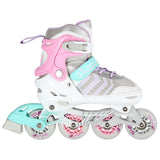 NILS EXTREME NH18192 4in1 Inliner Schlittschuhe Rollschuhe Gr. 39-43, Rosa, verstellbar
