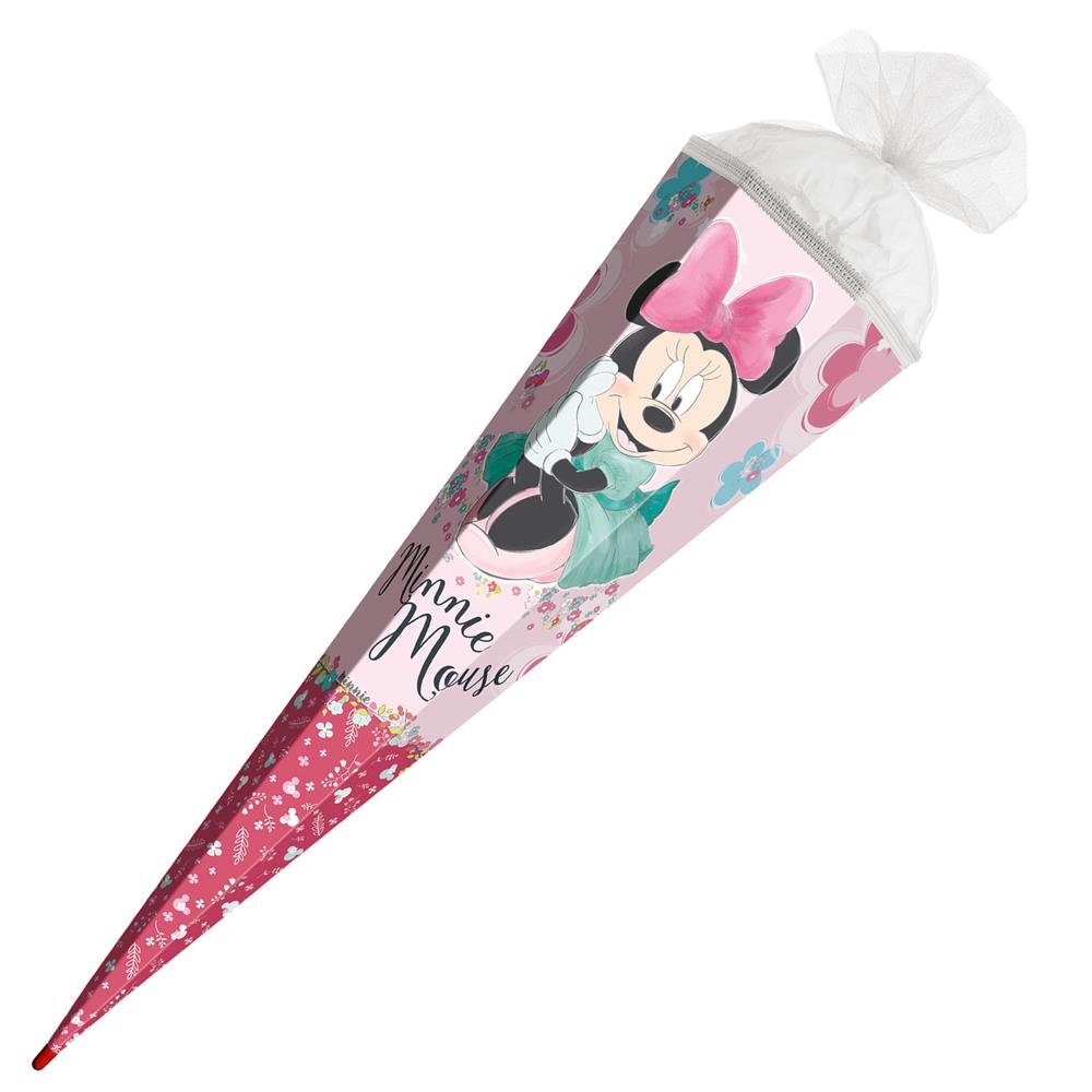 Roth Schultüte Disney Minnie Maus, 85cm, eckig, Rot(h)-Spitze, Tüllverschluss