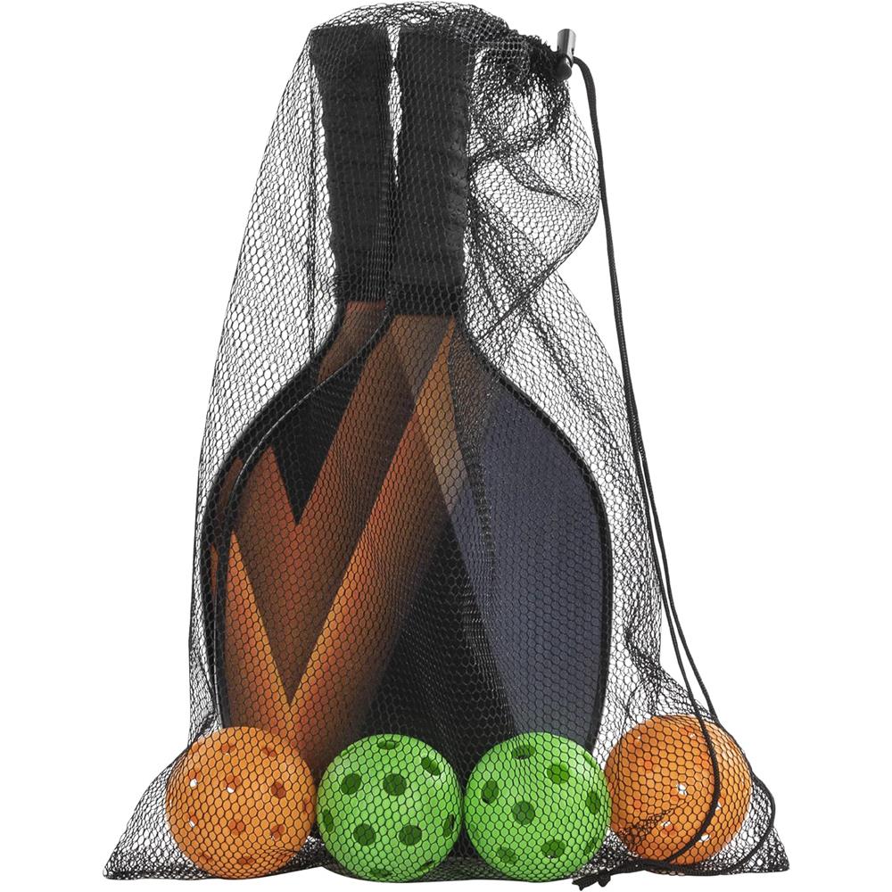 Idena Pickleball Set 2 Schläger 4 Bälle Freizeitspiel Outdoor