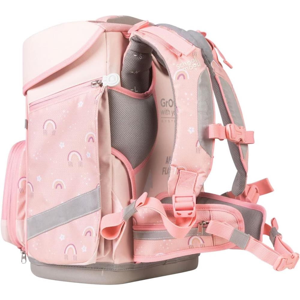School-Mood Schulranzen Set Champion Maxx Pro Rainbow (Regenbogen) 7-teilig mitwachsend