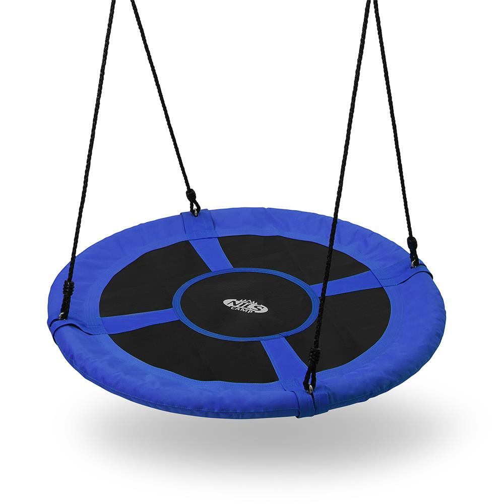 NILS CAMP Nestschaukel 100 cm, Blau, Gartenschaukel Outdoor Garten Balkon