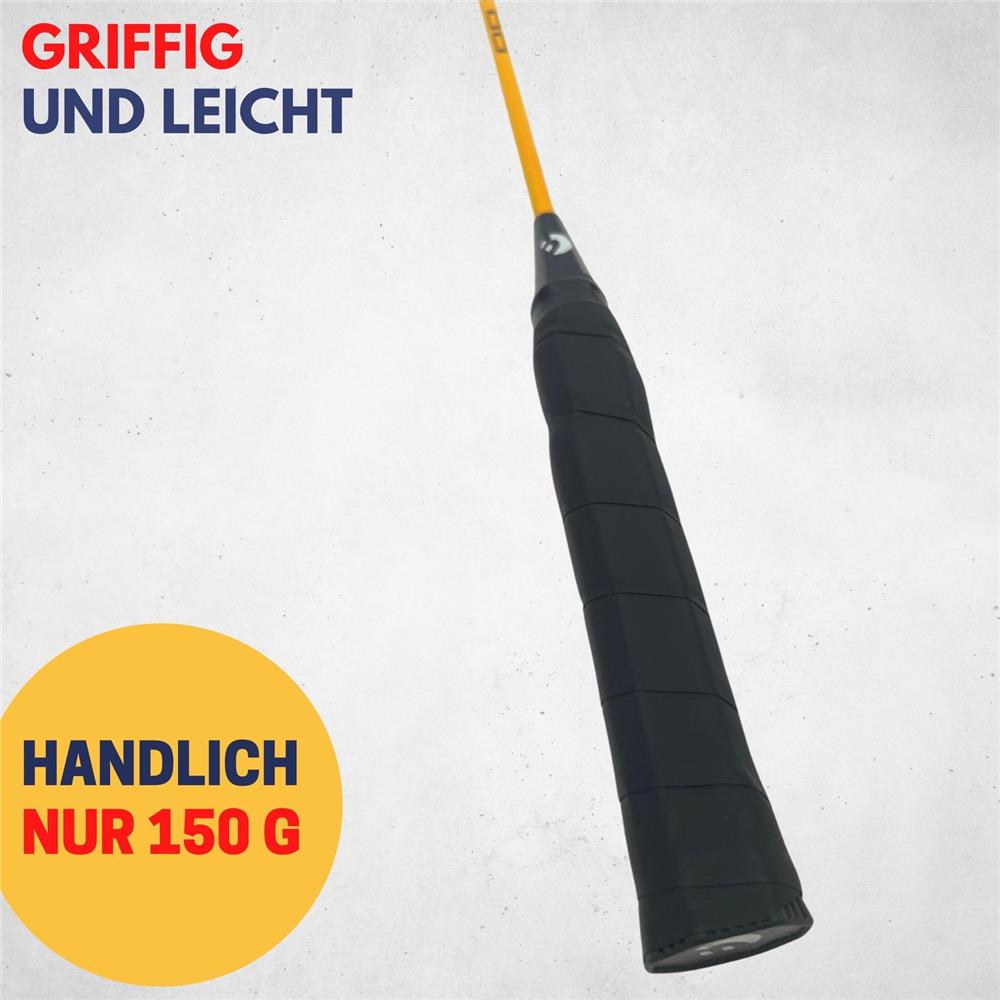 Best Sporting Badmintonschläger 100 XT Stahl robust mit Griffband