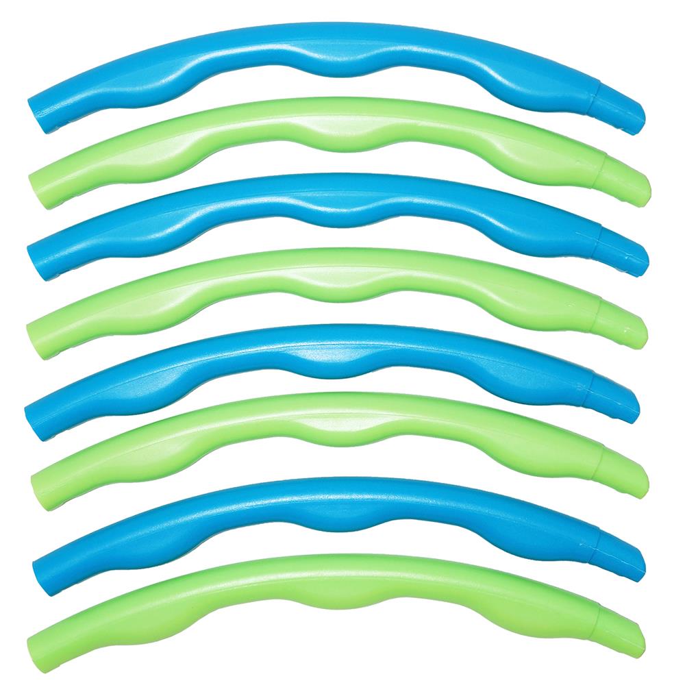 Best Sporting Hula Hoop Fitnessreifen 80cm, 8-teilig, steckbar, blau-grün