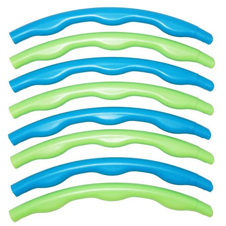 Best Sporting Hula Hoop Fitnessreifen 80cm, 8-teilig, steckbar, blau-grün