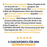 Best Sporting Schwimmgürtel mit 6 Paddle in blau, Schwimmgurt Schwimmhilfe für Kinder von 18-30 kg