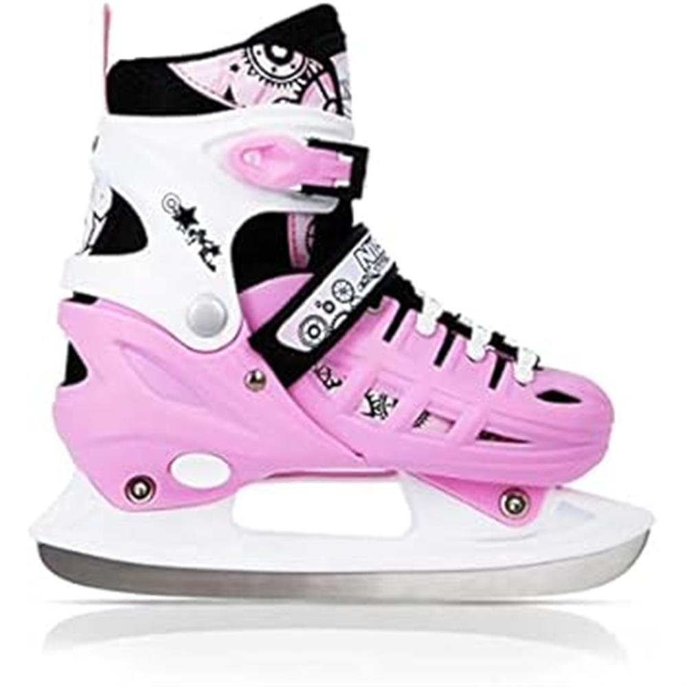 NILS EXTREME NH10905 4in1 Inliner Schlittschuhe Rollschuhe Gr. 31-34, Rosa, verstellbar