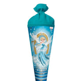 Roth Schultüte Kristallprinzessin, 70cm, rund, Rot(h)-Spitze, Filzverschluss, Glitter