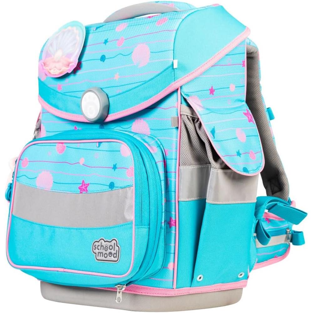 School-Mood Schulranzen Set Timeless Pro Lilly (Meerjungfrau) 7-teilig