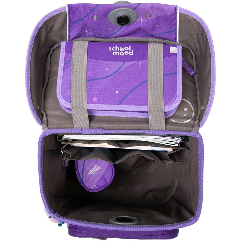 School-Mood Schulranzen Set Champion Maxx Pro Marie (Pegasus), 7-teilig mitwachsend