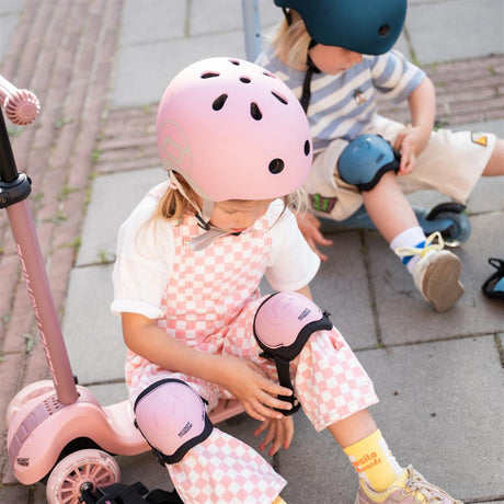 Scoot & Ride Protective Set, Größe XXS, rose, Knieschoner und Ellbogenschoner Set in rosa