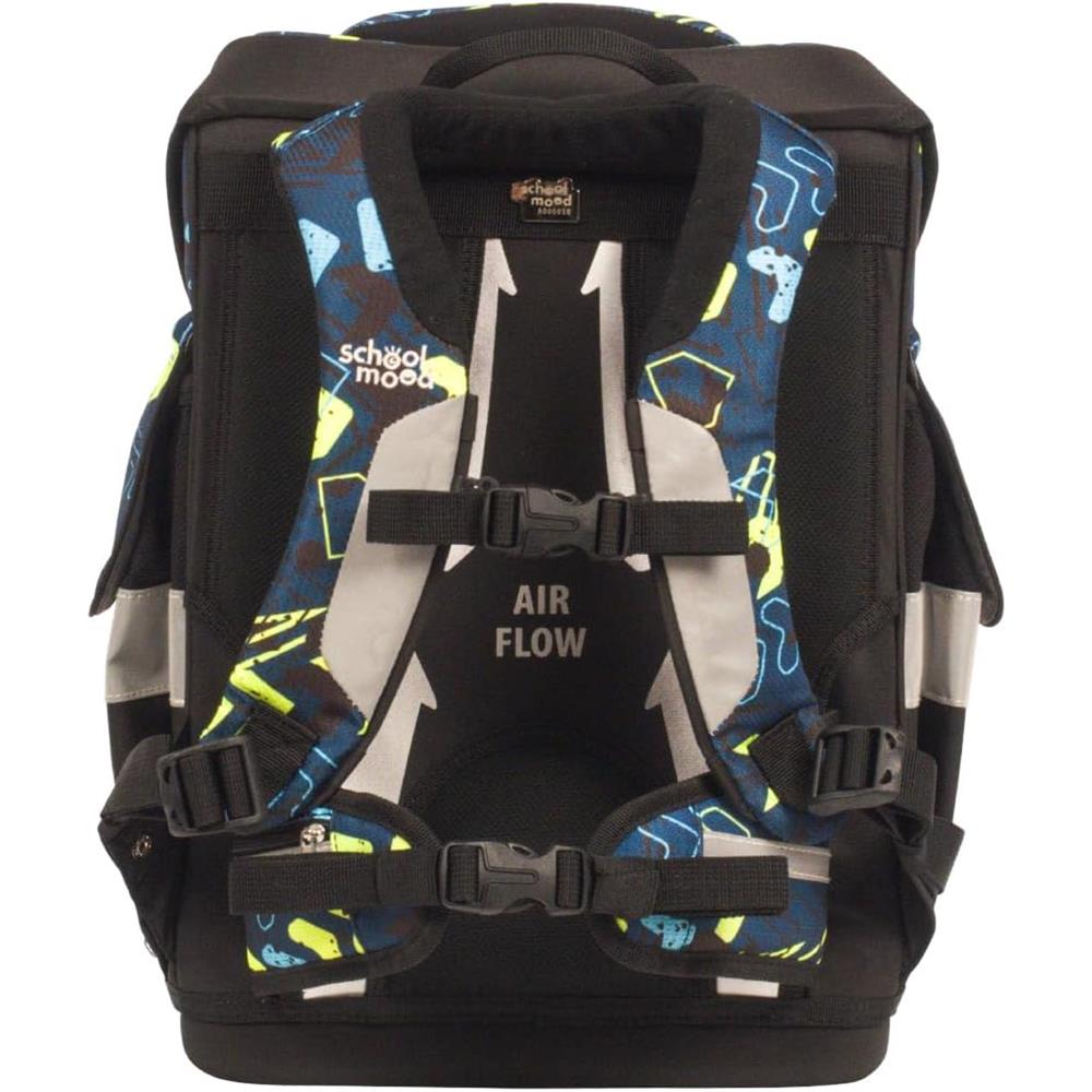School-Mood Schulranzen Set Timeless Pro Elias (Rennwagen) 7-teilig