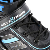 NILS EXTREME NH18191 2in1 Inliner Schlittschuhe Gr. 39-43, Schwarz-Blau, verstellbar