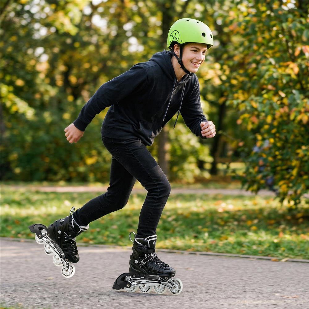 NILS EXTREME MTW001-2 Helm Größe L 58-61 cm Grün - Schutzhelm für Skatehelm Inliner Roller Fahrrad