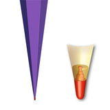 Roth Schultüte-Rohling/Basteltüte, lila, 85cm, eckig, Rot(h)-Spitze, mit Tüllverschluss (lila)