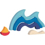 goki Puzzle Mein Schifflein auf dem Meer – Holzspielzeug, für Kinder ab 2 Jahren