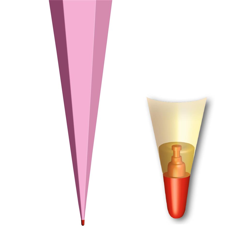 Roth Schultüte-Rohling/Basteltüte, rosa, 85cm, eckig, Rot(h)-Spitze, ohne Verschluss